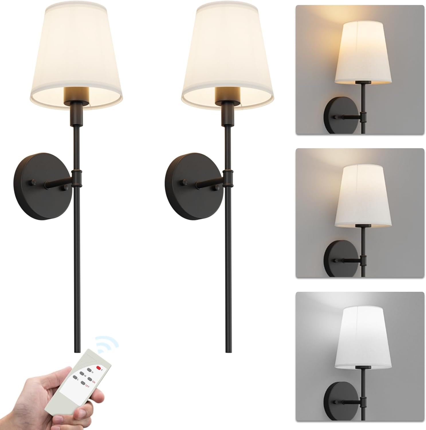 Eleganta vägglampor set om 2