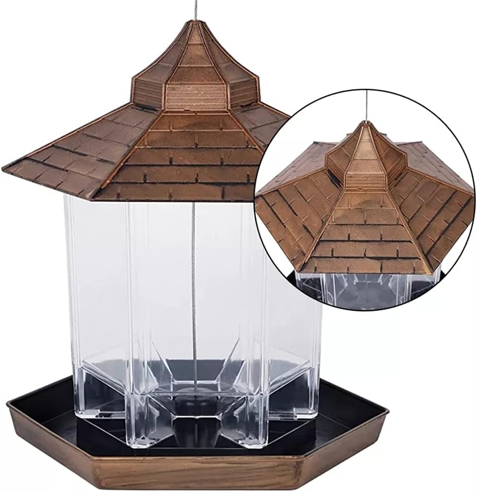 Fågelmatare Hängande Koppartak Utomhus