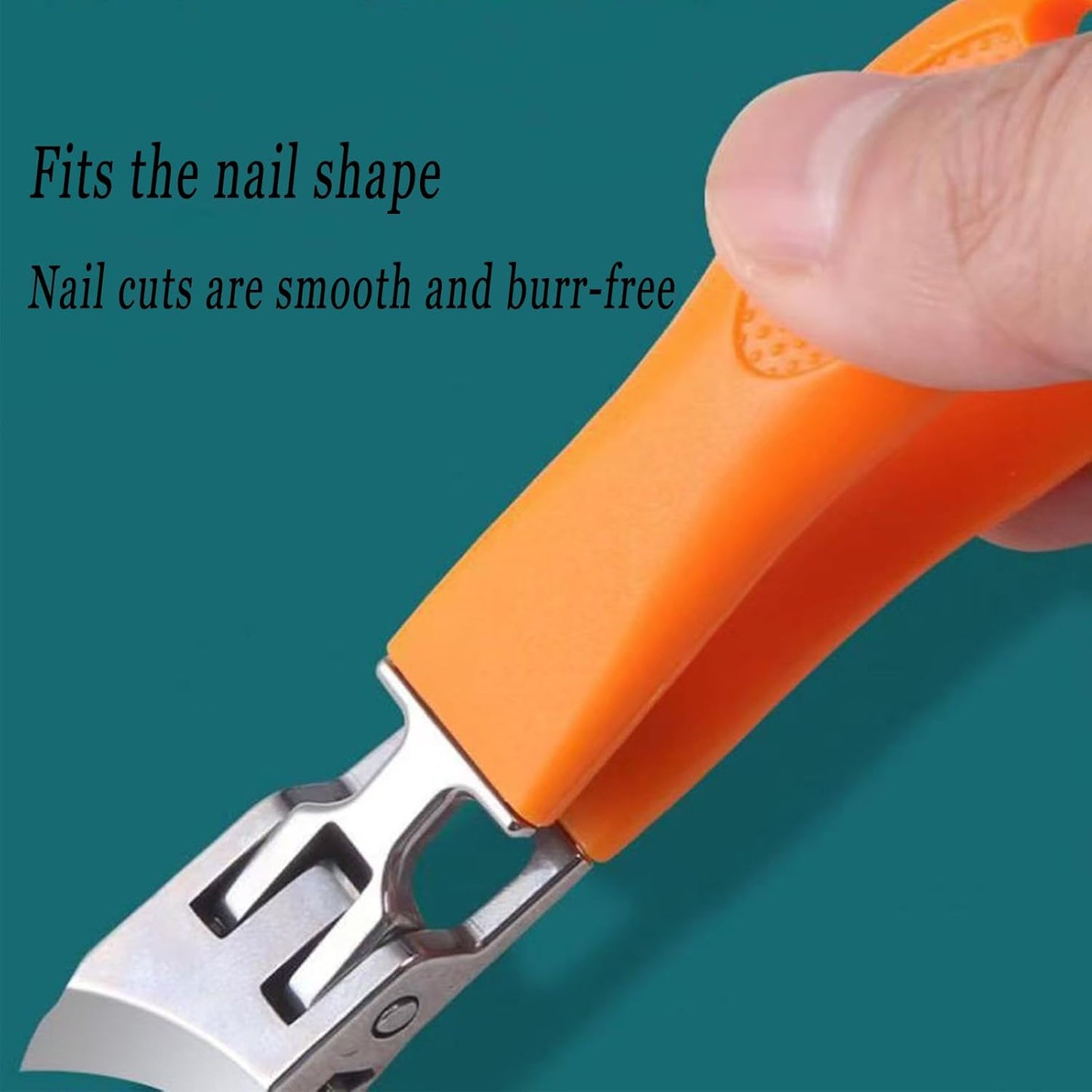 RoyaleGlow Bred Käft Nagelklippare med Anti-Splash Design