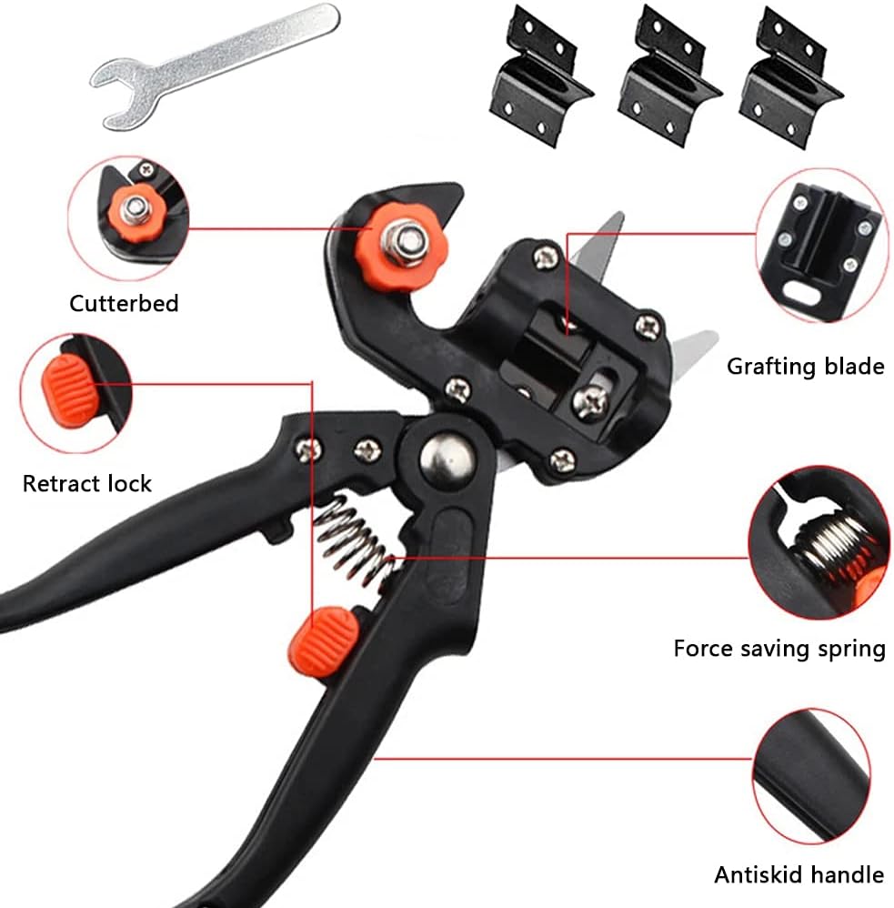 Graft- och beskärningsverktygs-set för exakt växtförädling