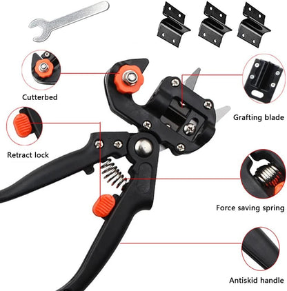 Graft- och beskärningsverktygs-set för exakt växtförädling