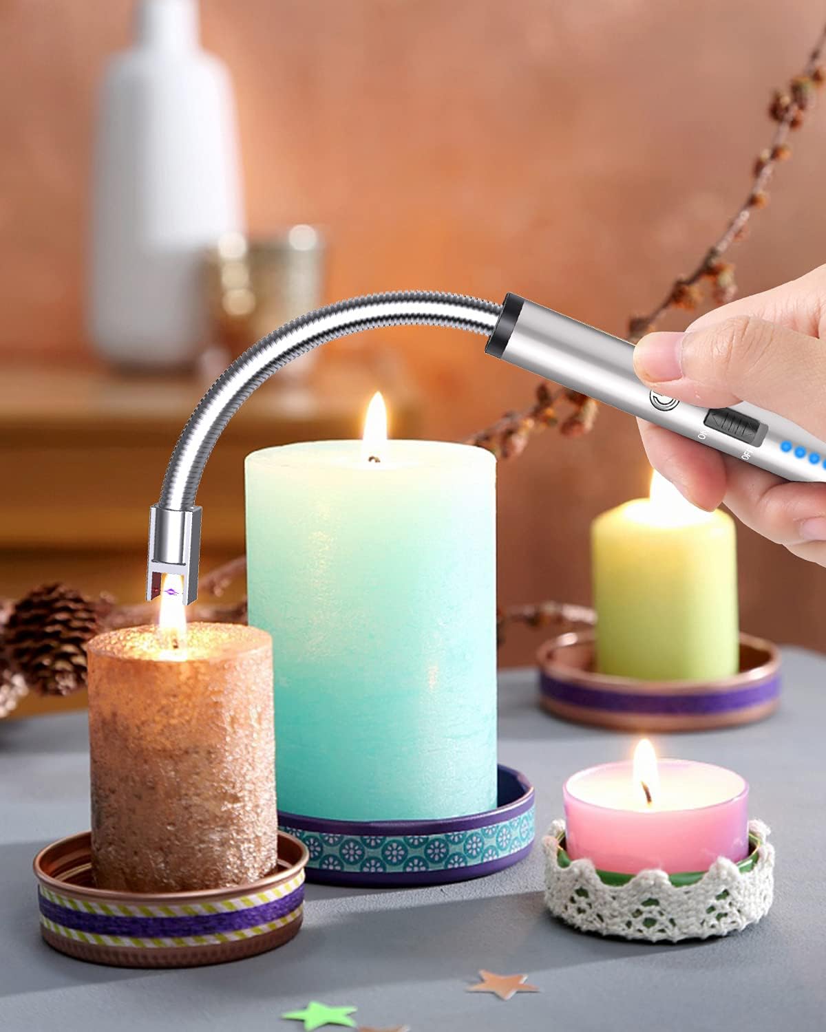 Elektrisk USB-tändare med flexibel nacke