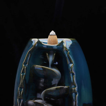 MountainRiver - Handgjord rökelsehållare med vattenfallseffekt