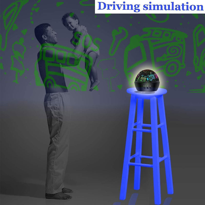 Enhörningsprojektor - Stjärnhimmel Nattlampor för Barn, 2-i-1 Projektor och Nattlampa