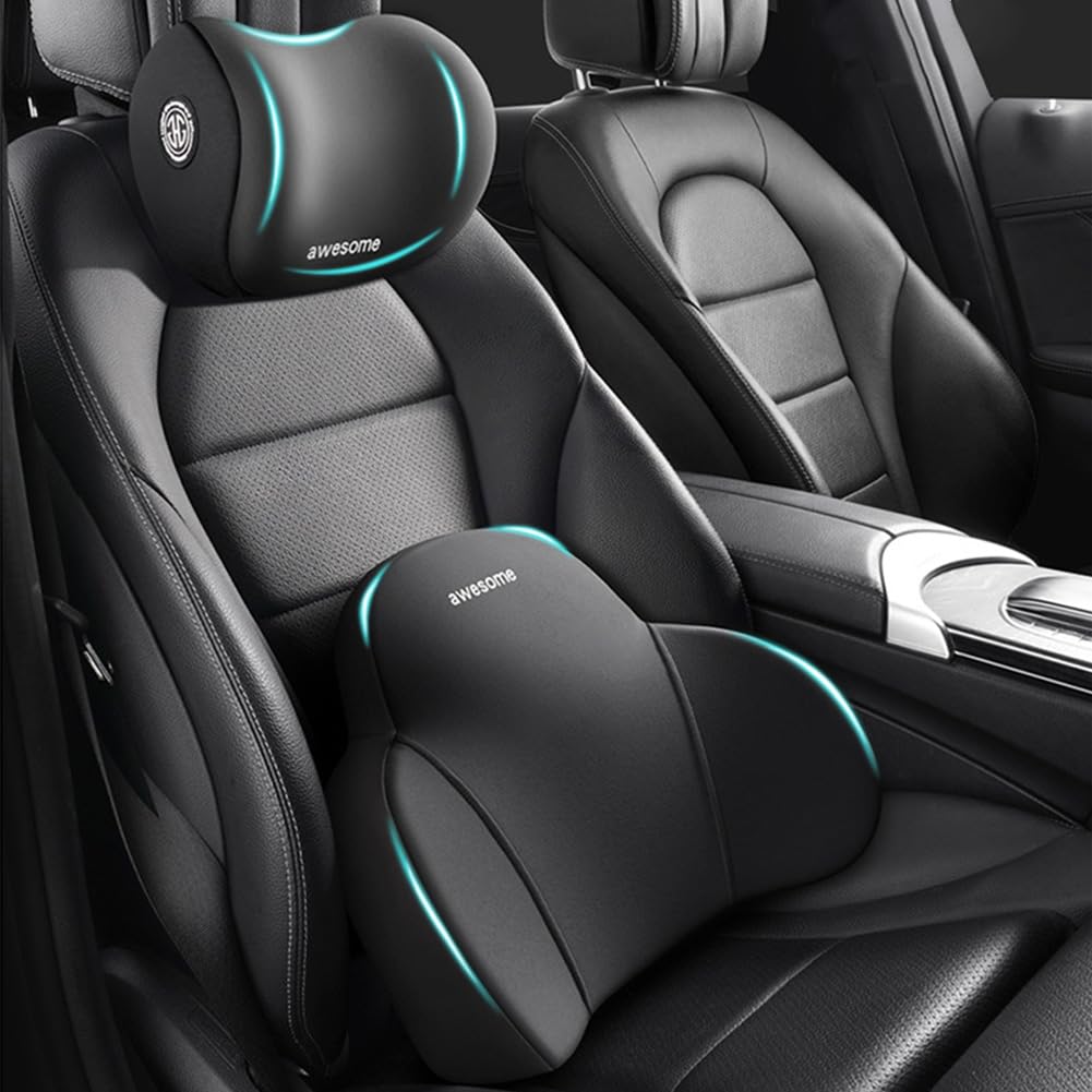 Bilstols huvudstöd &amp; ländryggsstöd kit