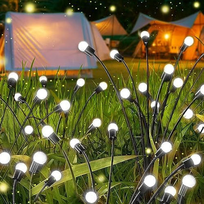 Solar trädgårdsbelysning - Starburst slingrande ljus, svänger i vinden