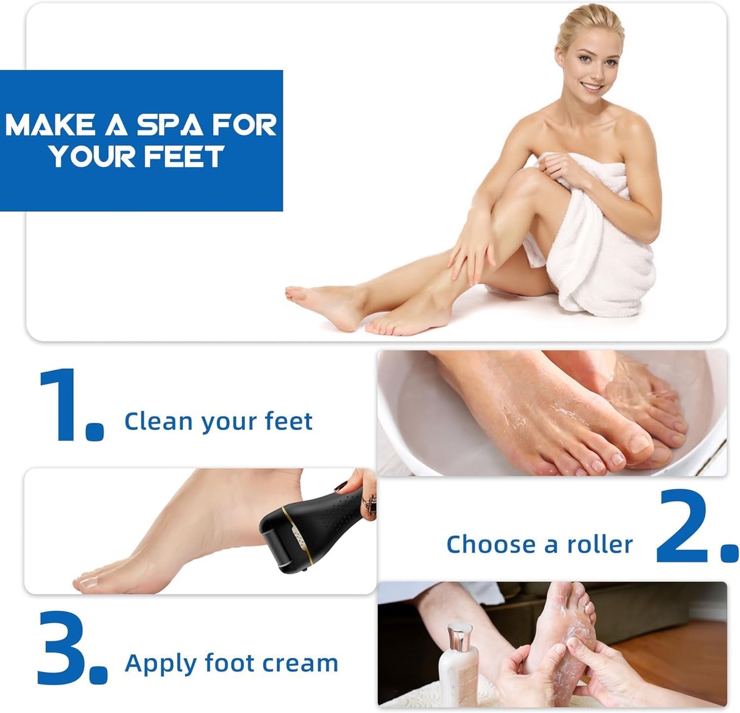 Luxora Elektrisk Förhårdnad Borttagare 16-i-1 Professionellt Kit