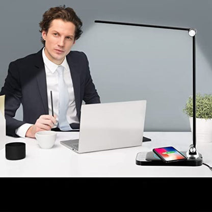 LED Skrivbordslampa - Med USB-laddningsport och dimbar funktion - Perfekt för kontor och studier