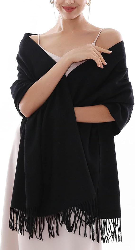 Cashmere Scarf för kvinnor Mjuk Varm Vinter Sjal