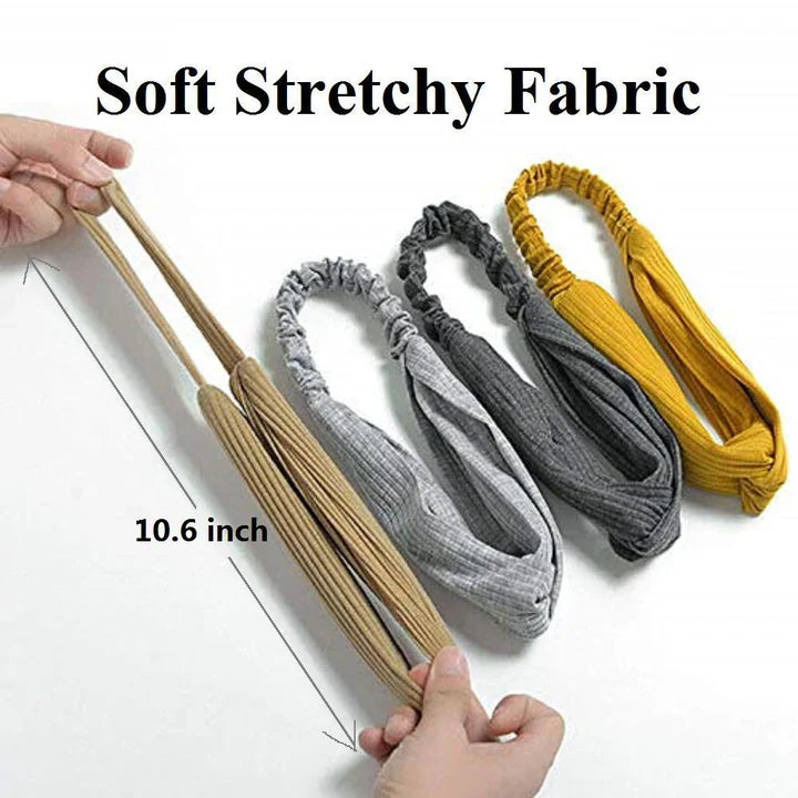 Ribbad Twist-huvudband – Boho-design