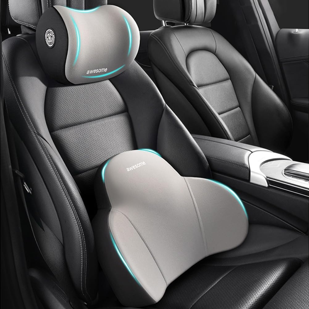 Bilstols huvudstöd &amp; ländryggsstöd kit