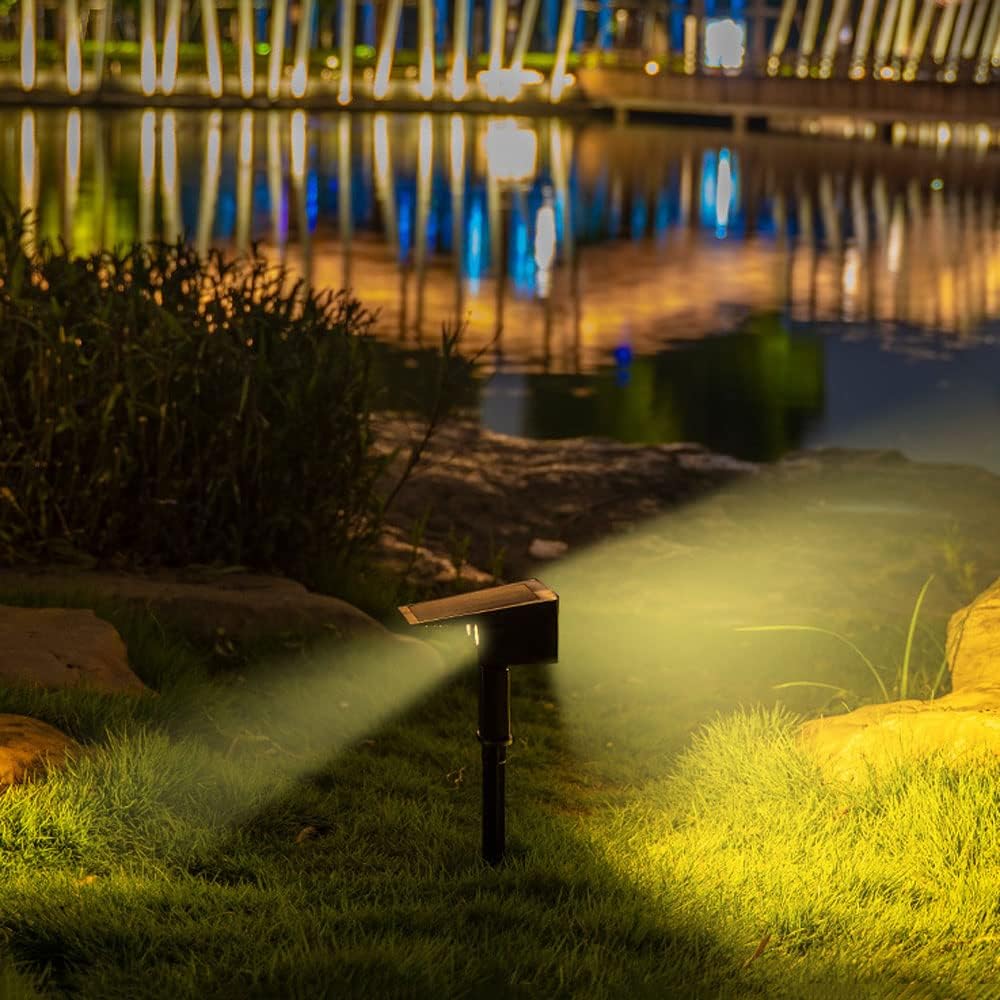 Solar LED Strålkastare – Utomhusbelysning med solpanel för trädgård och vägar