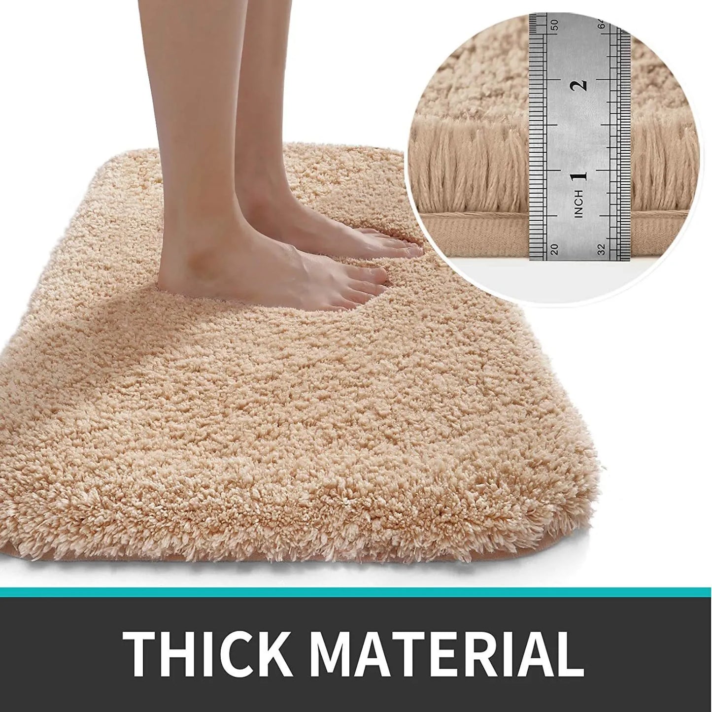 Royaleva Super Thick Luxury Bathroom Rug - Ultra-Plush Comfort för Dina Fötter