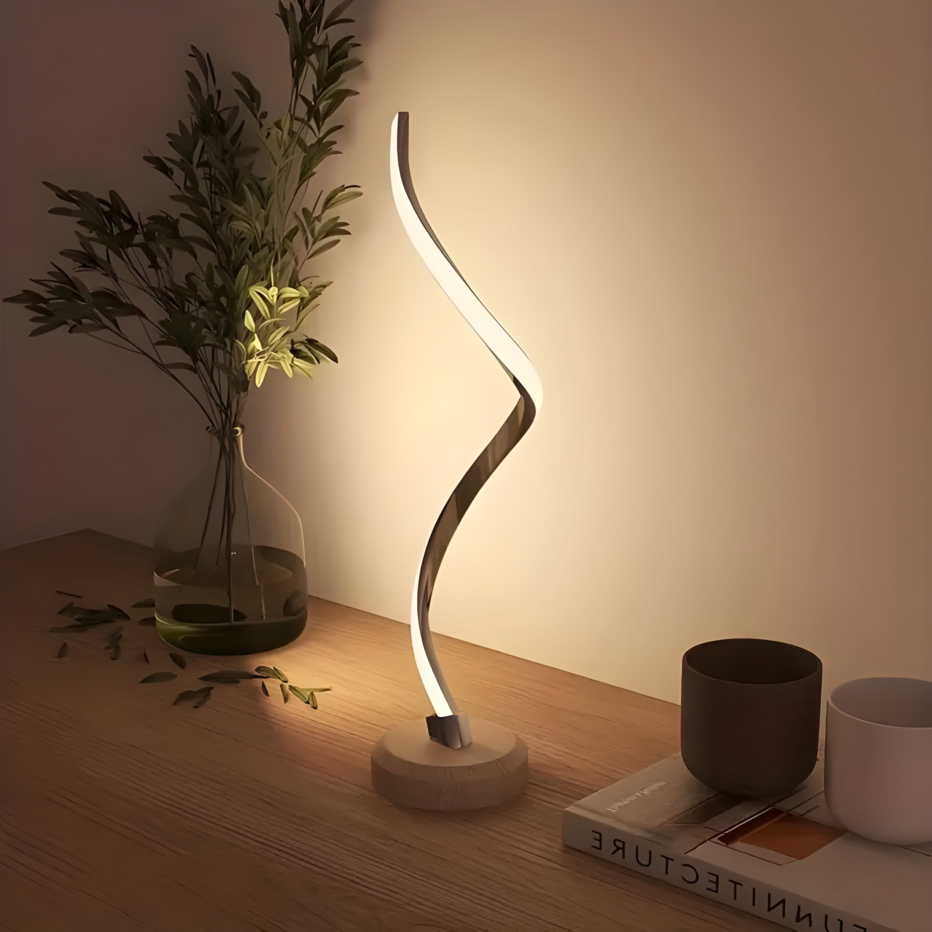 LumaCurve Lampa - Modern LED-skrivbords-lampa