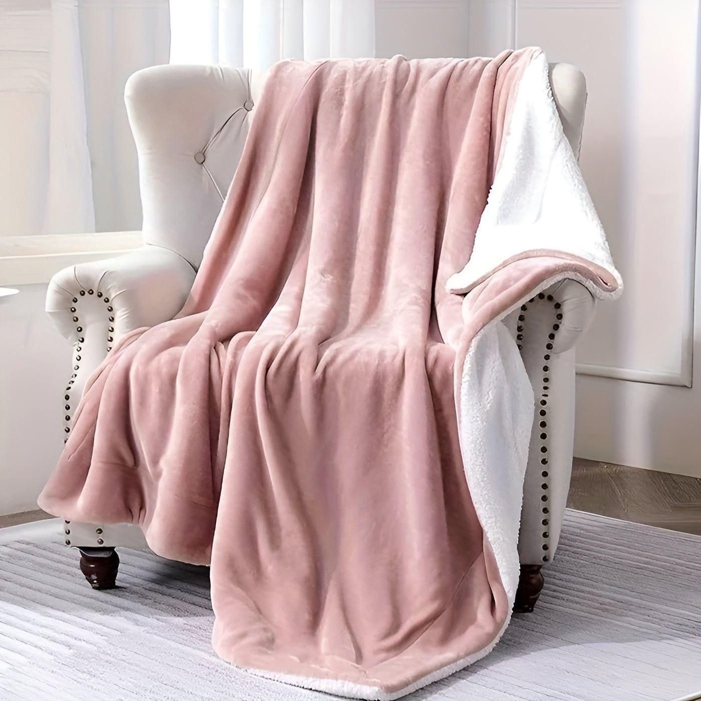 PlushWarm Filt - Mjukt Fleecefilt för Vinter