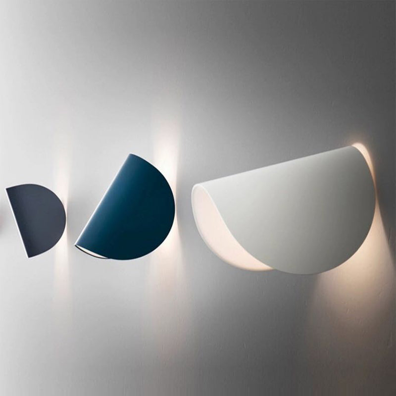 Eveline Modern Geometrisk LED Vägglampa - 4 Färger Inomhus/Ute Metall