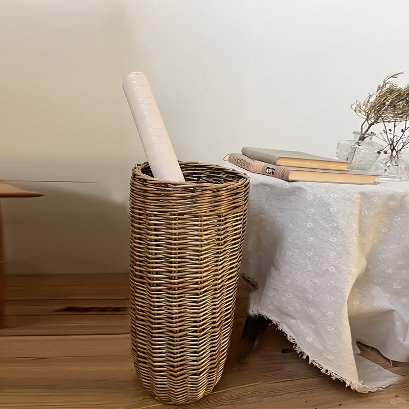 Vintage Handgjord Pilkorg - Stilig och Funktionell för Alla Hem