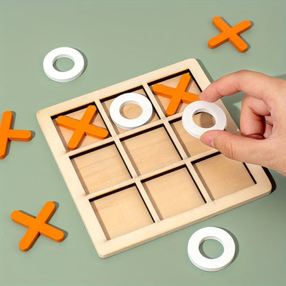 Trä Tic Tac Toe Barn Pusselspel