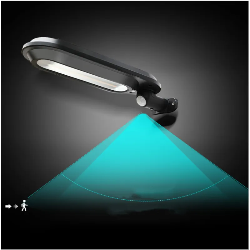 Solar vägglampa med rörelsesensor – LED utomhusbelysning för trädgård &amp; terrass