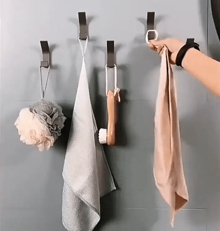 Royallure 5-Pack Självhäftande Väggkrokar för Kappor — Ingen Borrning Tunga Skador-Fri