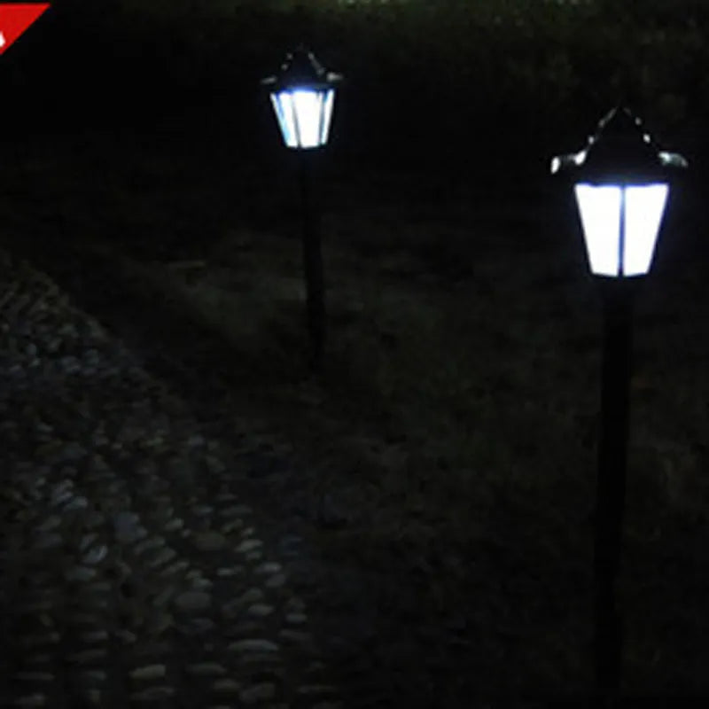 Solar trädgårdslampa med LED – utomhusbelysning för terrass och trädgård i klassisk lampdesign