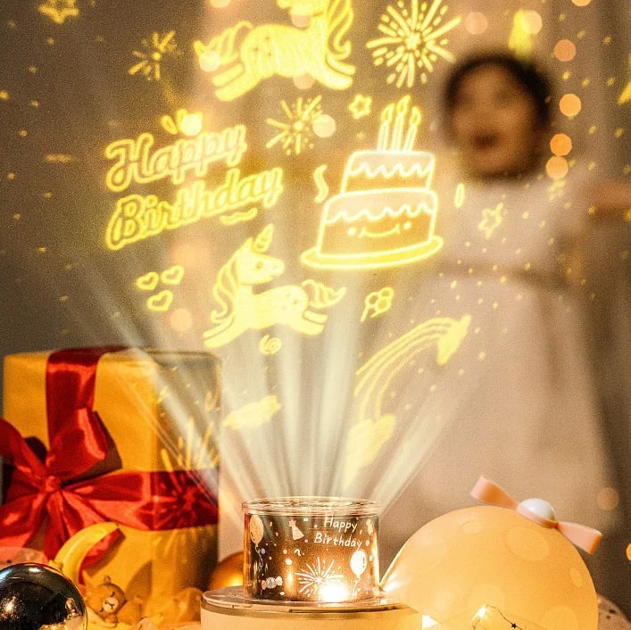 LunaBeam – Lugnande LED-projektor med natthimmel | 1+1 Gratis