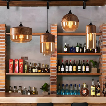 ModiGlass Light - Modern trädlampa i tonat glas