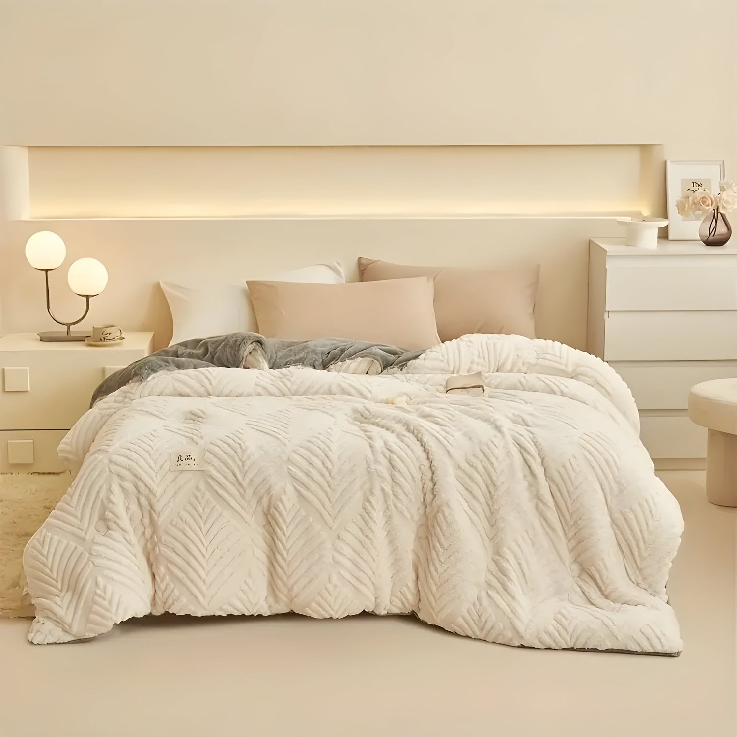 MapleWarm Blanket - Mysig Taft Lönnlöv Vinterfilt