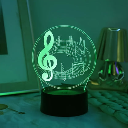 MuziekLjus - Modern Notlamp USB Bordlampa