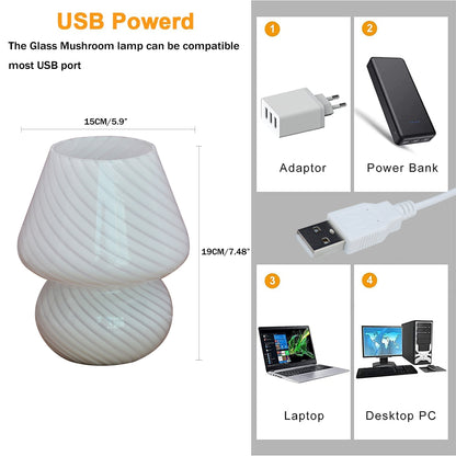 Randig Bordslampa - Atmosfärisk och Tidlös Design