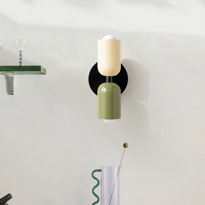Vägglampa Modern Dubbel Glas Sconce Armatur