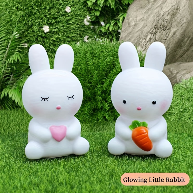 BunnyGlow - Söt Kaninlampa med LED Ljus för Dekoration och Nattbelysning