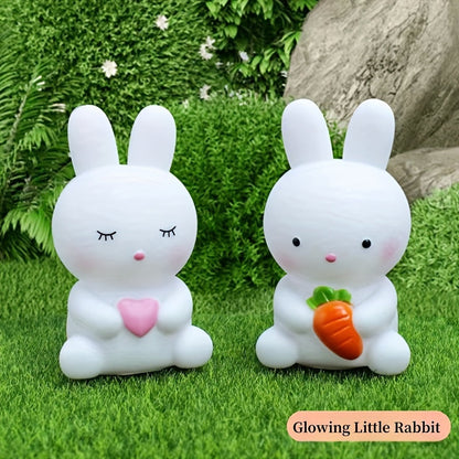 BunnyGlow - Söt Kaninlampa med LED Ljus för Dekoration och Nattbelysning
