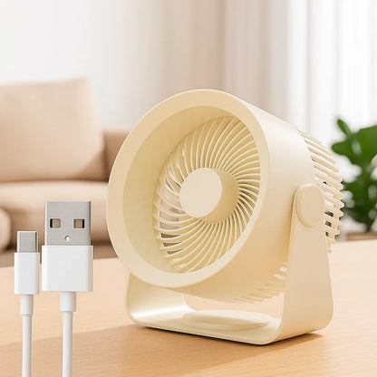 Portabel USB Skrivbordsfläkt för Tyst Kylning
