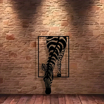 Zebra Silhouette Väggdekoration - Stilfull Elegans för Ditt Utrymme