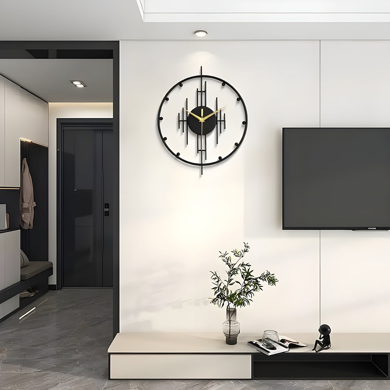 SleekTick – Minimalist, ljudlös väggur med elegant, modern design