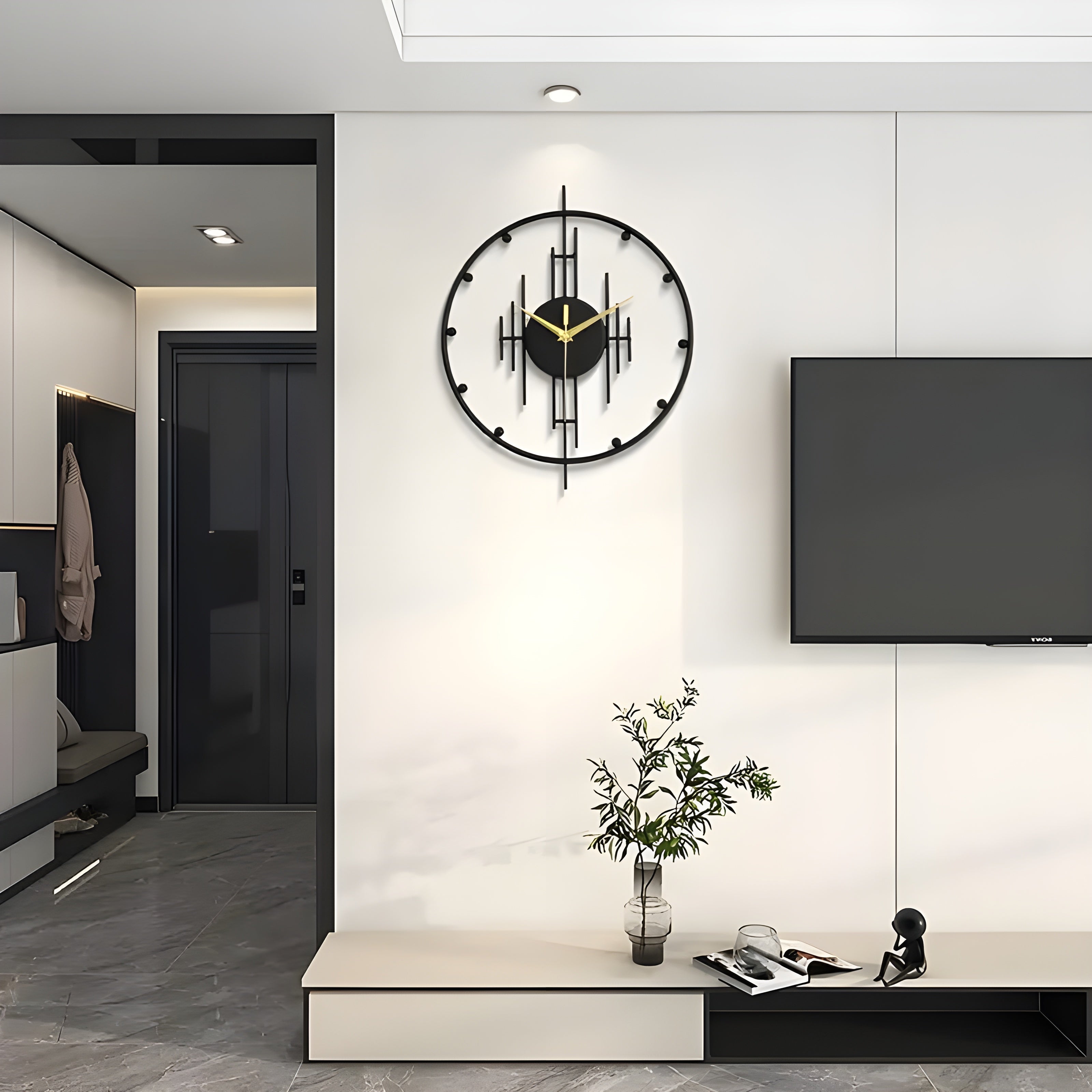 SleekTick – Minimalist, ljudlös väggur med elegant, modern design