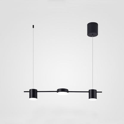 Trum Aluminium Hänglampa Eiland Modern Enkel 3/5-lamps Svart/Guld Taklampa i Varm/Vit Ljus