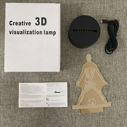 SportGlow - 3D Fotbollsspelare LED Nattlampa med Färgväxling