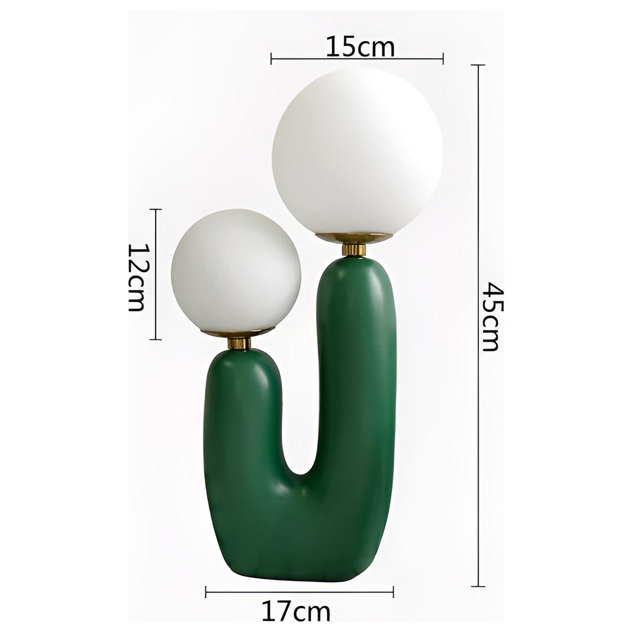 TwinGlow - Kreativ nordisk bordslampa med dubbla frostat glasbollar