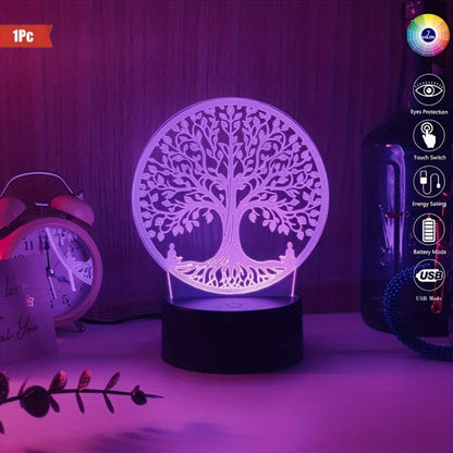 BoomLamp - 3D Akryl Nattlampa USB-driven
