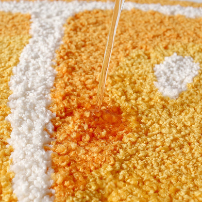 Fruktt inspirerat badrumsmatta – Mjuk och absorberande