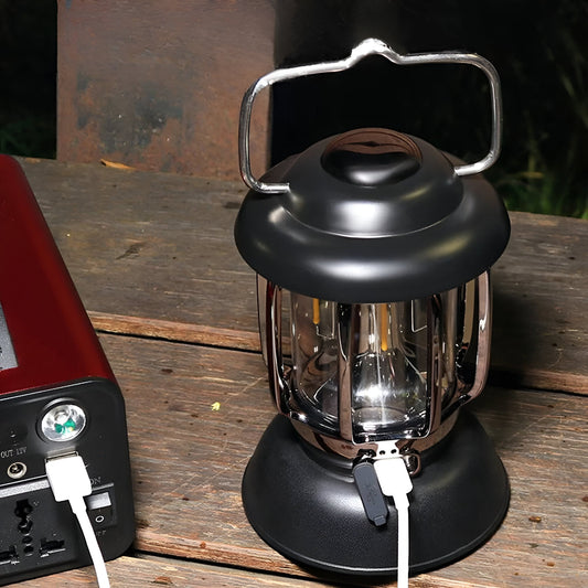 Carvallo – Mångsidig USB- och solcellsdriven campinglampa för utomhusbruk