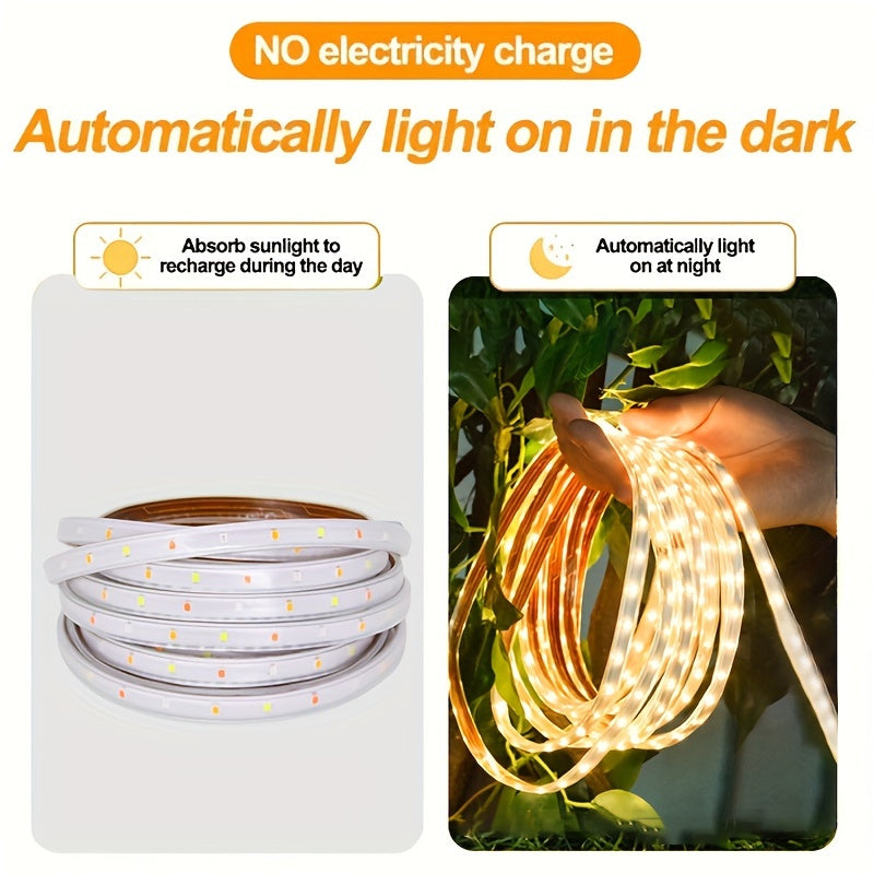 Carvallo Flexibel Solig LED-Ljusslang med fjärrkontroll | Kreativ utomhusbelysning | Energieffektiv & Väderbeständig
