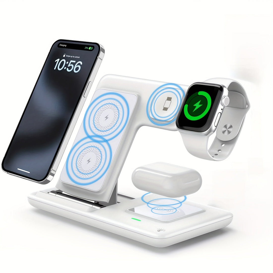 Trådlös laddare stativ 3 i 1 magnetisk dock