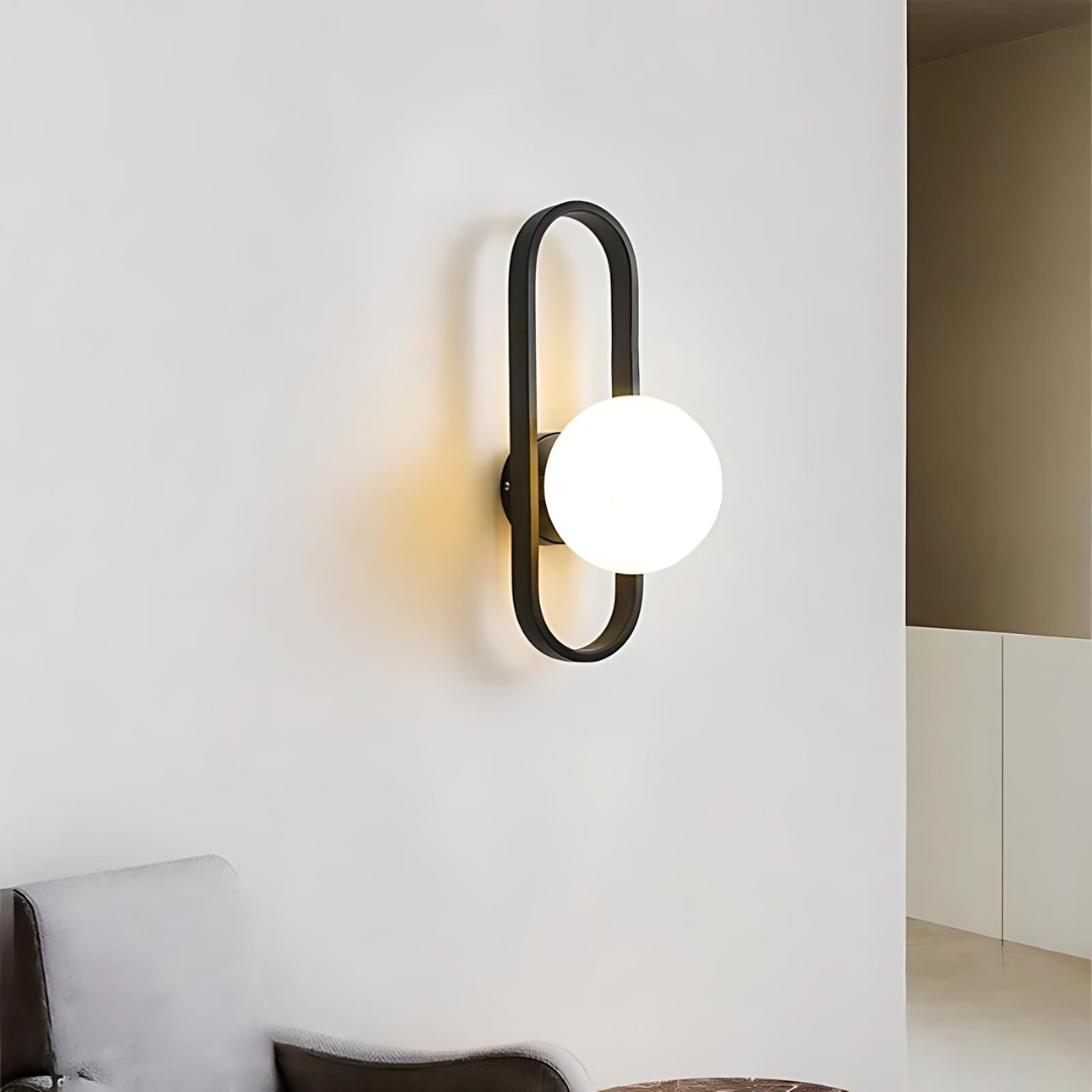 Modern konstnärlig vägglampa