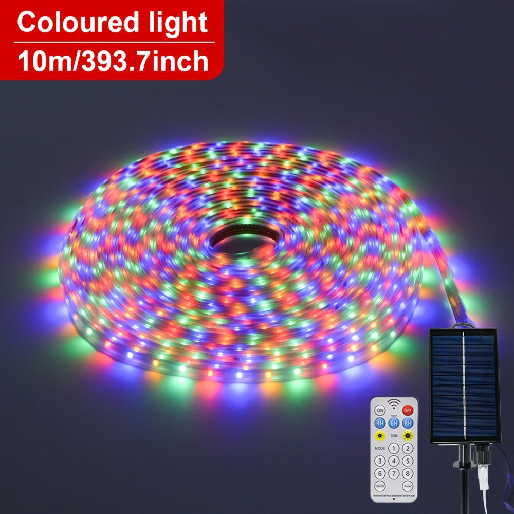 Carvallo Flexibel Solig LED-Ljusslang med fjärrkontroll | Kreativ utomhusbelysning | Energieffektiv & Väderbeständig