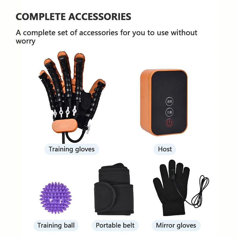 Avancerade rehabiliteringsrobothandskar - enhetsfingertränare för strokepatienter
