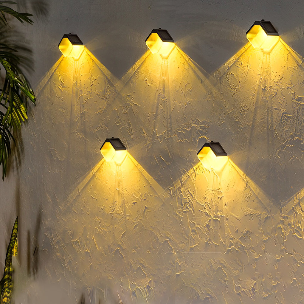 Vattentät LED Flerfärgad Modern Solväggbelysning