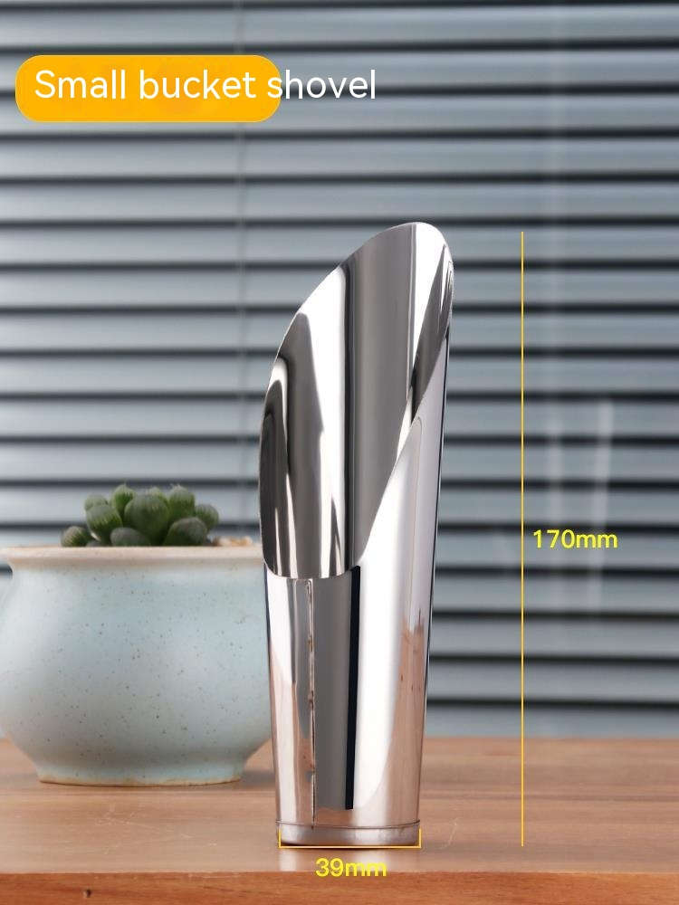 Rostfritt stålspade för blomjord – Robust planteringsspade för trädgård och balkong